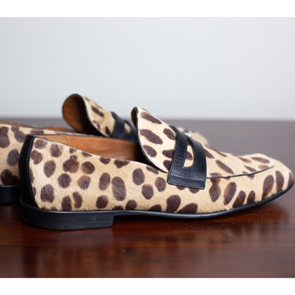 Celine Ponyhair Smoking Loafers